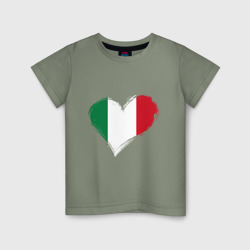 Детская футболка хлопок Сердце - Италия