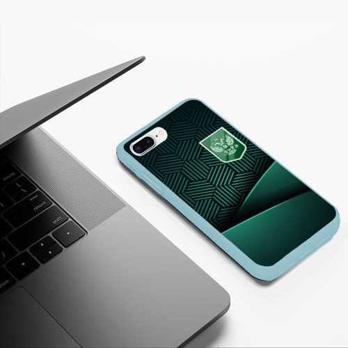 Чехол для iPhone 7Plus/8 Plus матовый с принтом Зеленый герб России, фото #5