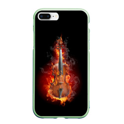 Чехол для iPhone 7Plus/8 Plus матовый Скрипка в огне