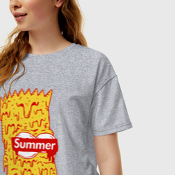 Женская футболка хлопок Oversize Bart Simpson - summer - фото 2