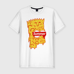 Мужская футболка хлопок Slim Bart Simpson - summer