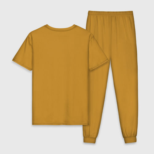 Мужская пижама хлопок с принтом Volkswagen - art logo, вид сзади #1