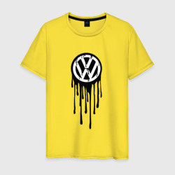 Мужская футболка хлопок Volkswagen - art logo