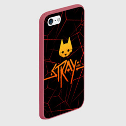 Чехол для iPhone 5/5S матовый Stray cat игра блуждающий кот - фото 2