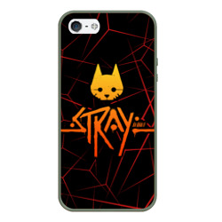 Чехол для iPhone 5/5S матовый Stray cat игра блуждающий кот