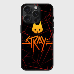 Чехол силиконовый для Apple iPhone 15 Pro матовый Stray cat игра блуждающий кот