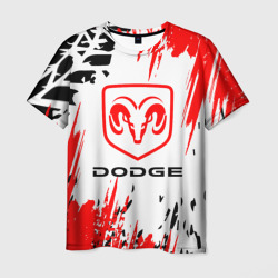 Мужская футболка 3D Dodge - краска