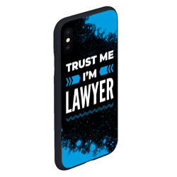 Чехол для iPhone XS Max матовый Trust me I'm lawyer Dark - фото 2