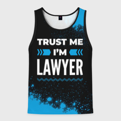 Мужская майка 3D Trust me I'm lawyer Dark