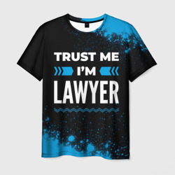 Мужская футболка 3D Trust me I'm lawyer Dark