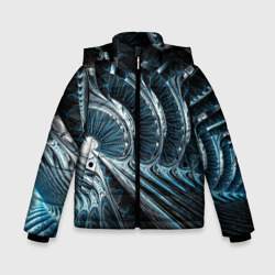 Зимняя куртка для мальчиков 3D Кибернетический абстрактный тоннель