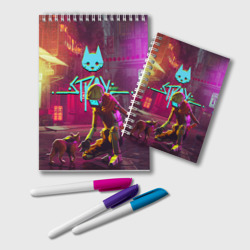 Блокнот Stray - cat & robot