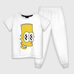 Детская пижама хлопок Bart Simpson - glitch