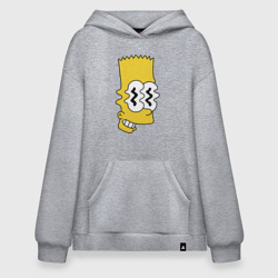 Худи SuperOversize хлопок Bart Simpson - glitch