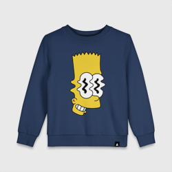 Детский свитшот хлопок Bart Simpson - glitch