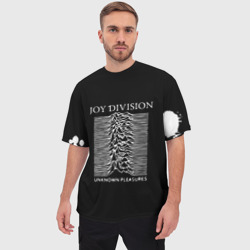 Мужская футболка oversize 3D Joy Division - unknown pleasures - фото 2