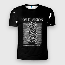 Мужская футболка 3D Slim Joy Division - unknown pleasures