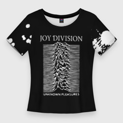 Женская футболка 3D Slim Joy Division - unknown pleasures