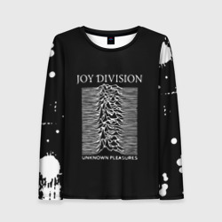 Женский лонгслив 3D Joy Division - unknown pleasures