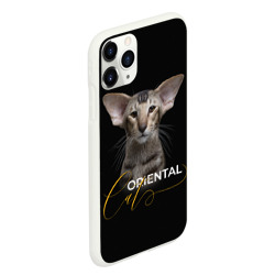 Чехол для iPhone 11 Pro Max матовый Кошка с большими ушами - фото 2