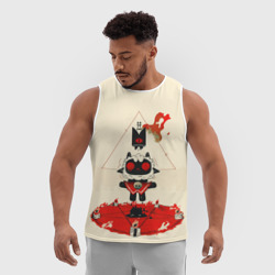 Мужская спортивная майка 3D Культ ягненка агнец - фото 2