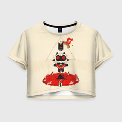 Женская футболка Crop-top 3D Культ ягненка агнец