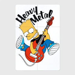 Магнитный плакат 2Х3 Барт Симпсон - гитарист - heavy metal