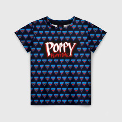 Детская футболка 3D Poppy Playtime - Huggy Wuggy Pattern