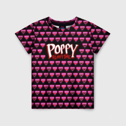 Детская футболка 3D Poppy Playtime - Kissy Missy Pattern - Huggy Wuggy