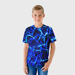 Детская футболка 3D Удар неоновой молнии - фото 2