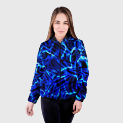 Женская куртка 3D Удар неоновой молнии - фото 2