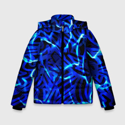Зимняя куртка для мальчиков 3D Удар неоновой молнии
