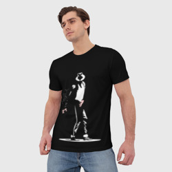Мужская футболка 3D Майкл Джексон с росписью - фото 2