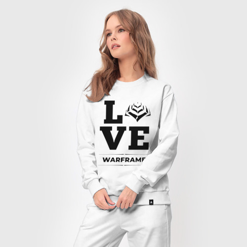 Женский костюм хлопок Warframe love classic, цвет белый - фото 5