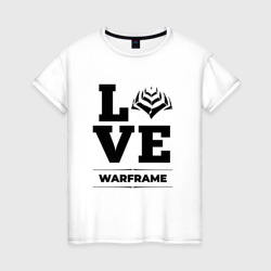 Женская футболка хлопок Warframe love classic