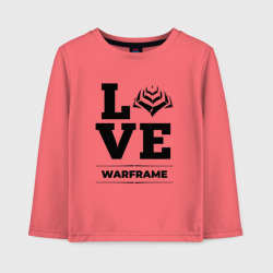 Детский лонгслив хлопок Warframe love classic