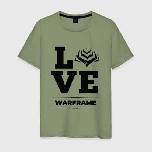 Мужская футболка хлопок Warframe love classic, цвет авокадо