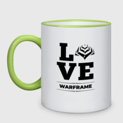 Кружка двухцветная Warframe love classic