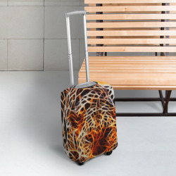 Чехол для чемодана 3D Огненный гепард - фото 2