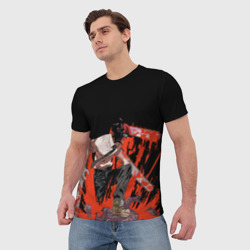Мужская футболка 3D Chainsaw Man, Дэндзи - фото 2