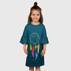 Детское платье 3D Ловец снов - индейский амулет - фото 2