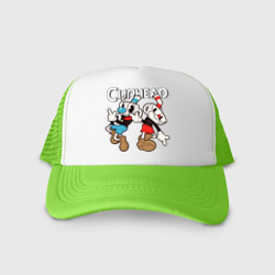 Кепка тракер с сеткой Cuphead - Mugman