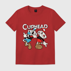 Мужская футболка хлопок Cuphead - Mugman