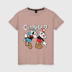 Женская футболка хлопок Cuphead - Mugman