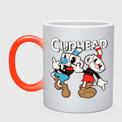 Кружка хамелеон Cuphead - Mugman