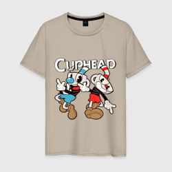Мужская футболка хлопок Cuphead - Mugman