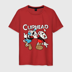 Мужская футболка хлопок Cuphead - Mugman