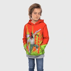 Детская толстовка 3D Человек-бензопила : Дэндзи резня - фото 2