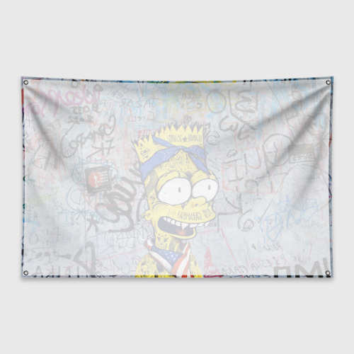 Флаг-баннер Кульный Барт Симпсон весь в тату - Hype - фото 2