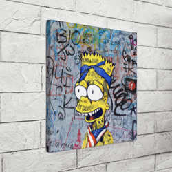 Холст квадратный Кульный Барт Симпсон весь в тату - Hype - фото 2